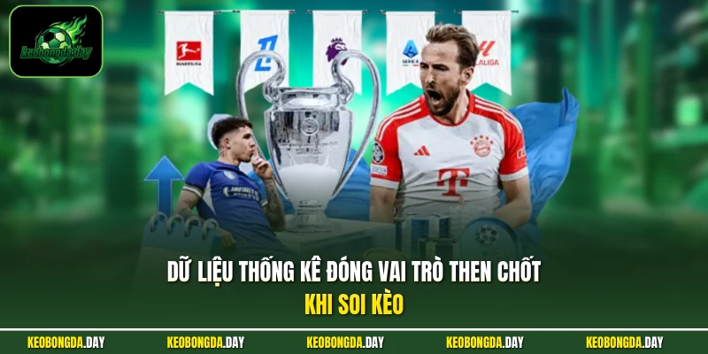Dữ liệu thống kê đóng vai trò then chốt khi soi kèo
